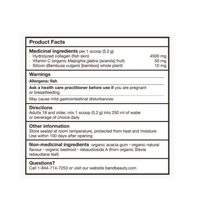 Bend Beauty Marine Collagen + Co-Factors Strawberry Flavor Value Pack 292g