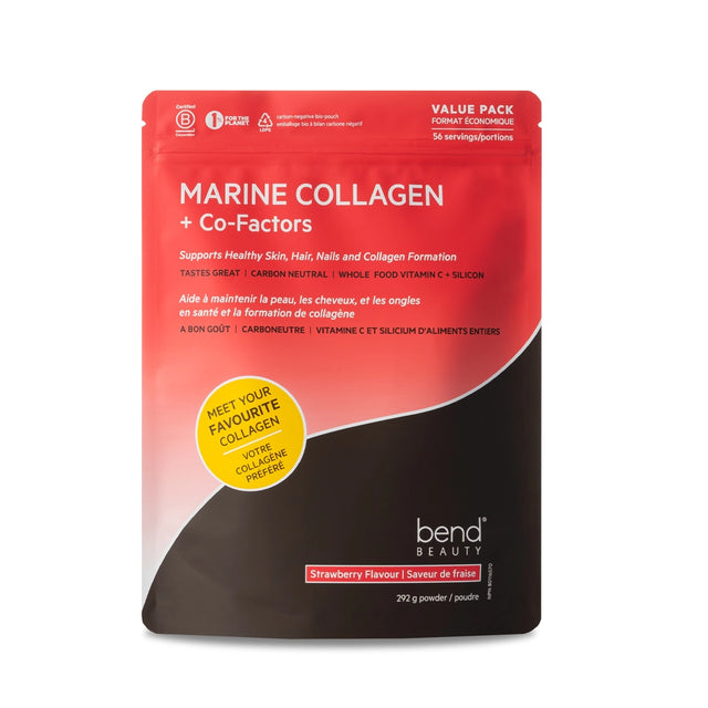 Bend Beauty Marine Collagen + Co-Factors Strawberry Flavor Value Pack 292g